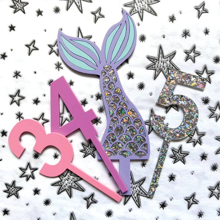 Luxe Mermaid Cake Topper