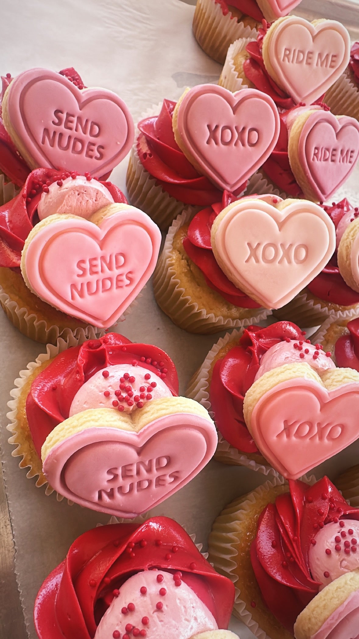 Raunchy Vday Cupcakes