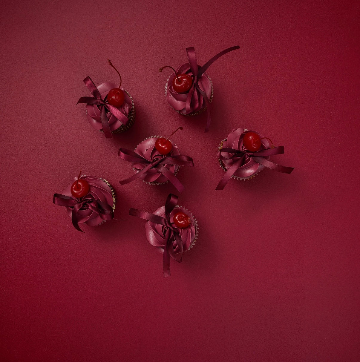 Cherry Christmas Cupcakes